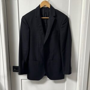 Club Monaco Black Sport Coat Classic Fit 100% Wool & Lining Silk